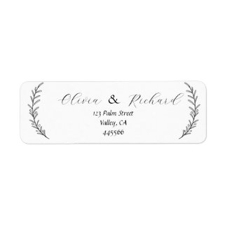 Married Couple Return Address Labels