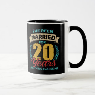 Married for 20 years 20th wedding anniversary mug