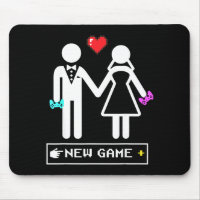 Married Gamer Couple New Game Graphic Art