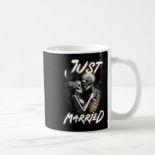 Married Halloween Skeleton Bride And Groom Wedding Coffee Mug