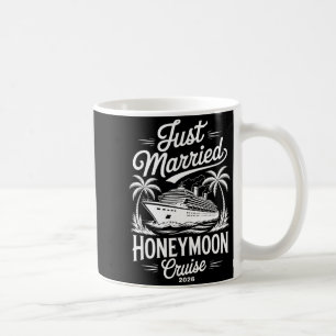 Married Honeymoon Cruise 2026 Tropical Bride Groom Coffee Mug