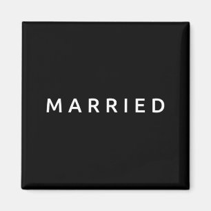 Married Husband Wife Marriage Wedding Funny Couple Magnet
