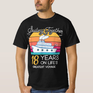 Married in 18 Years Wedding Anniversary Cruise-Rec T-Shirt