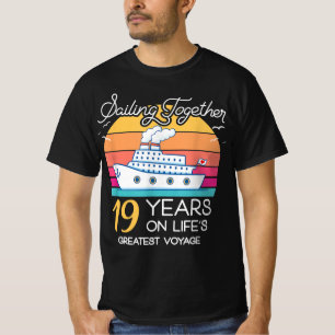 Married in 19 Years Wedding Anniversary Cruise-Rec T-Shirt