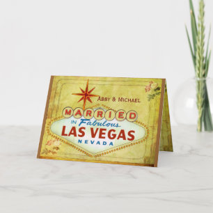 Married in Fabulous Las Vegas Announcement