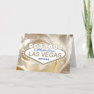 MARRIED In Fabulous Las Vegas Announcement Card
