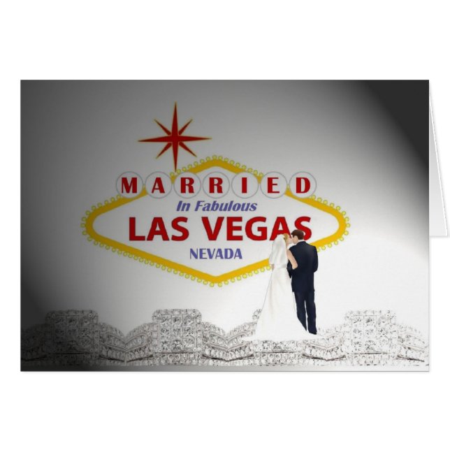 MARRIED IN FABULOUS LAS VEGAS Card (Front Horizontal)