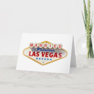 MARRIED IN FABULOUS LAS VEGAS CARD