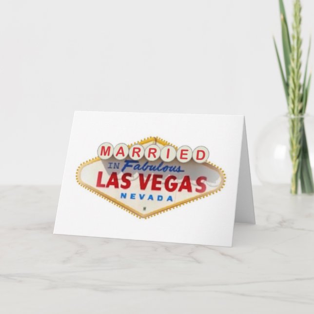 MARRIED IN FABULOUS LAS VEGAS CARD (Front)