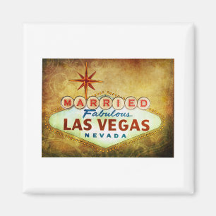 Married in Fabulous LAS VEGAS Magnet