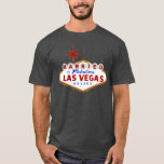 Married in Fabulous Las Vegas, Nevada neon sign T-Shirt<br><div class="desc">Basic Dark T-Shirt Template</div>