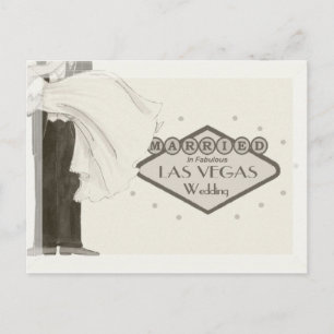 Married In Fabulous Las Vegas Postcard
