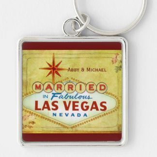 Married in Fabulous Las Vegas - Vintage Key Ring