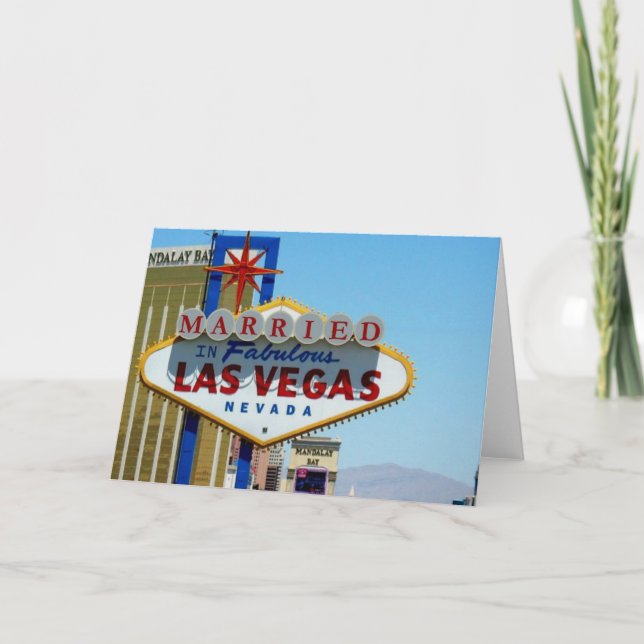 Married in Las Vegas Card (Front)