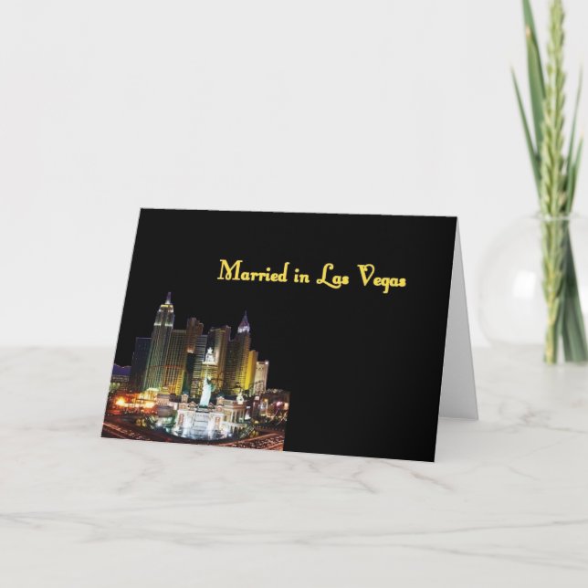 Married in Las Vegas Card (Front)