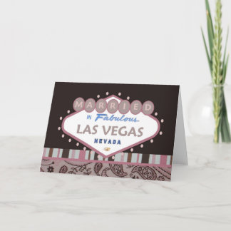 MARRIED IN Las Vegas Paisley Card