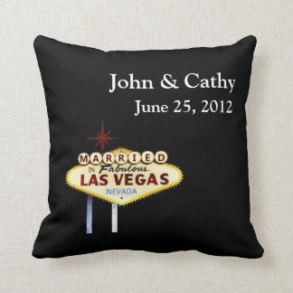 MARRIED In Las Vegas Personalised American MoJo Pi Cushion