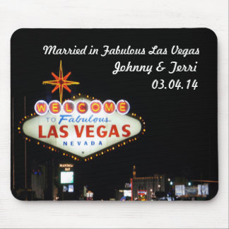 Married in Las Vegas Personalised Mousepad! Mouse Mat