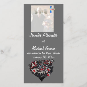 Married in Las Vegas Photo Announcement