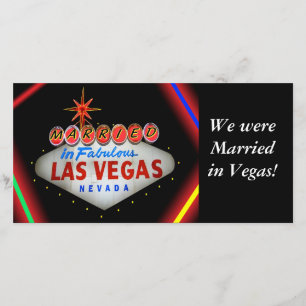 Married in Las Vegas Photo Card