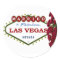 MARRIED In Las Vegas Red Roses Sticker