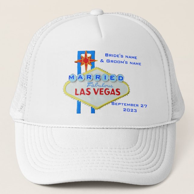 Married in Las Vegas Trucker Hat (Front)