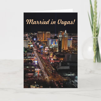 Married in Vegas! Announcement Cards