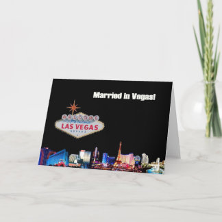 Married in Vegas! Card