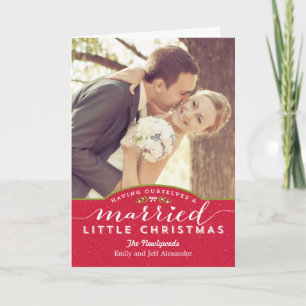 Married Little Christmas Holiday Greeting Card