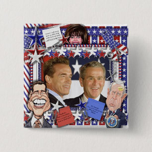 Married Men and Monica Lewinsky 15 Cm Square Badge