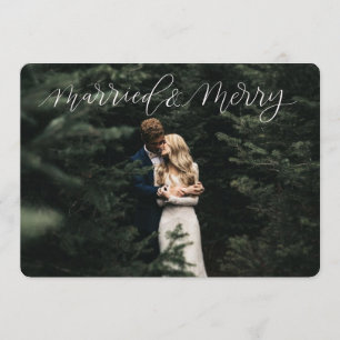 Married & Merry Christmas Card