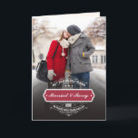 Married & Merry. Custom Photo Christmas Holiday Card<br><div class="desc">Merry Christmas and a Happy New Year. Happy Holidays. Elegant Festive design  "Married and Merry" Christmas Photo Cards with personalised photo and greeting. Matching cards and gifts available in the Christmas & New Year Category of our store.</div>