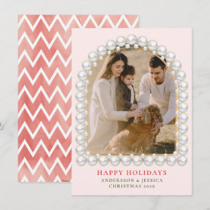 Married & Merry Photo Christmas Holiday Card
