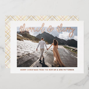 Married & Merry Wedding Mr & Mrs First Christmas