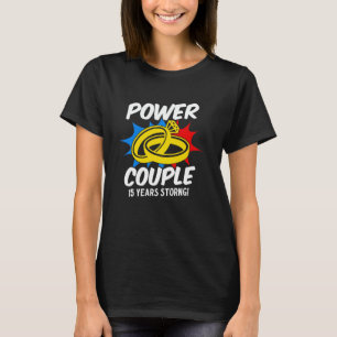 Married Power Couple Anniversary Romantic Couple L T-Shirt