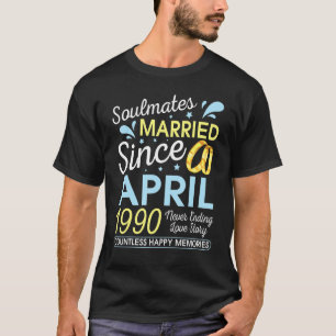 Married Since April 1990 Never Ending 32 Years Lov T-Shirt