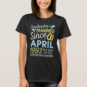 Married Since April 1993 Never Ending 29 Years Lov T-Shirt