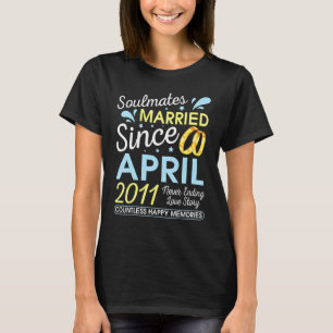 Married Since April 2011 Never Ending 11 Years Lov T-Shirt