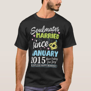 Married Since January 2015 Never Ending 8 Years Lo T-Shirt