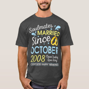 Married Since October 2008 Never Ending 14 Years L T-Shirt