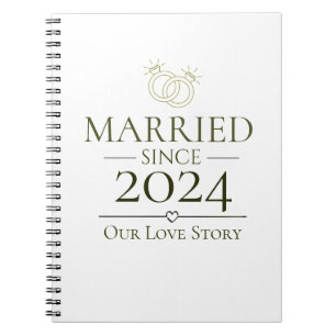 Married Since Personalised Year Our Love Story Notebook