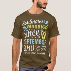 Married Since Sept 2010 Never Ending 12 Years Love T-Shirt