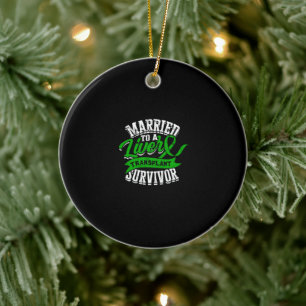 Married to a liver transplant survivor - organ ceramic tree decoration
