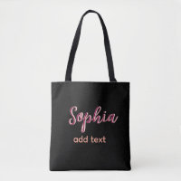marron add name girl boss text black elegant