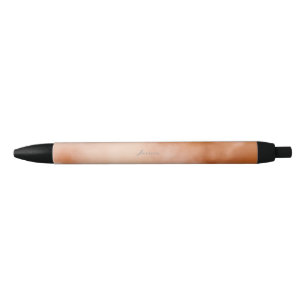 Marron and orange gradient colour name  black ink pen