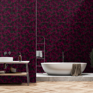 Marron, mulberry and gray camo abstract wallpaper