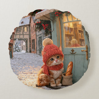 Marron’s Winter Bakery Throw Pillows