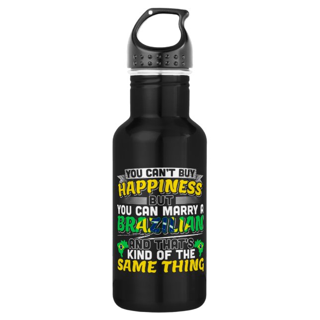 Marry a Brazilian - Brazil Happiness 532 Ml Water Bottle (Front)