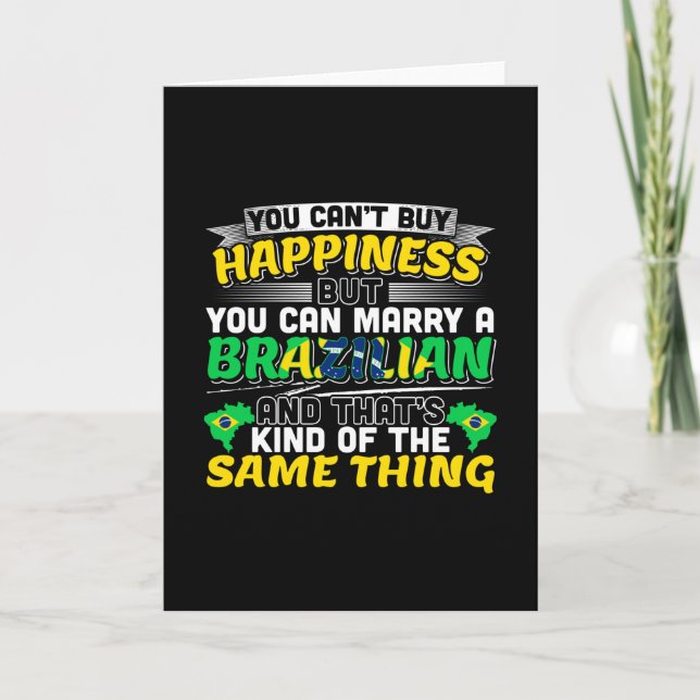 Marry a Brazilian - Brazil Happiness Card (Front)