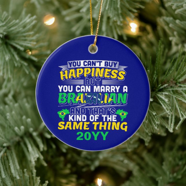 Marry a Brazilian - Brazil Happiness Ceramic Tree Decoration (Tree)